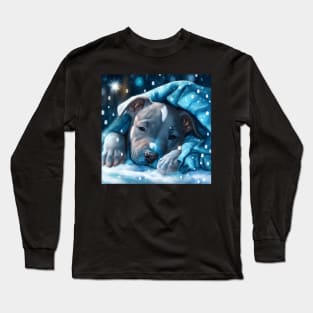 Sleepy Pit Bull Puppy Long Sleeve T-Shirt